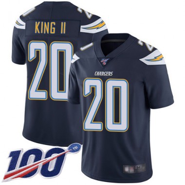 Los Angeles Chargers NFL Football Desmond King Navy Blue Jersey Men Limited 20 Home 100th Season Vapor Untouchable